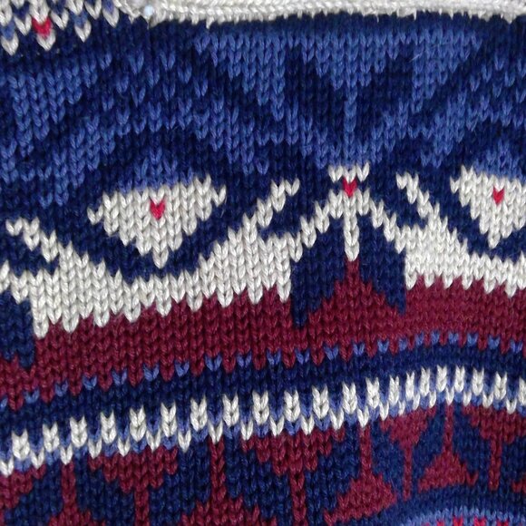 GAP Cotton Knit Fairisle Oatmeal brown XL - Picture 4 of 5